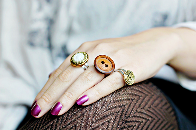 UPCYCLING DIY | Button Rings