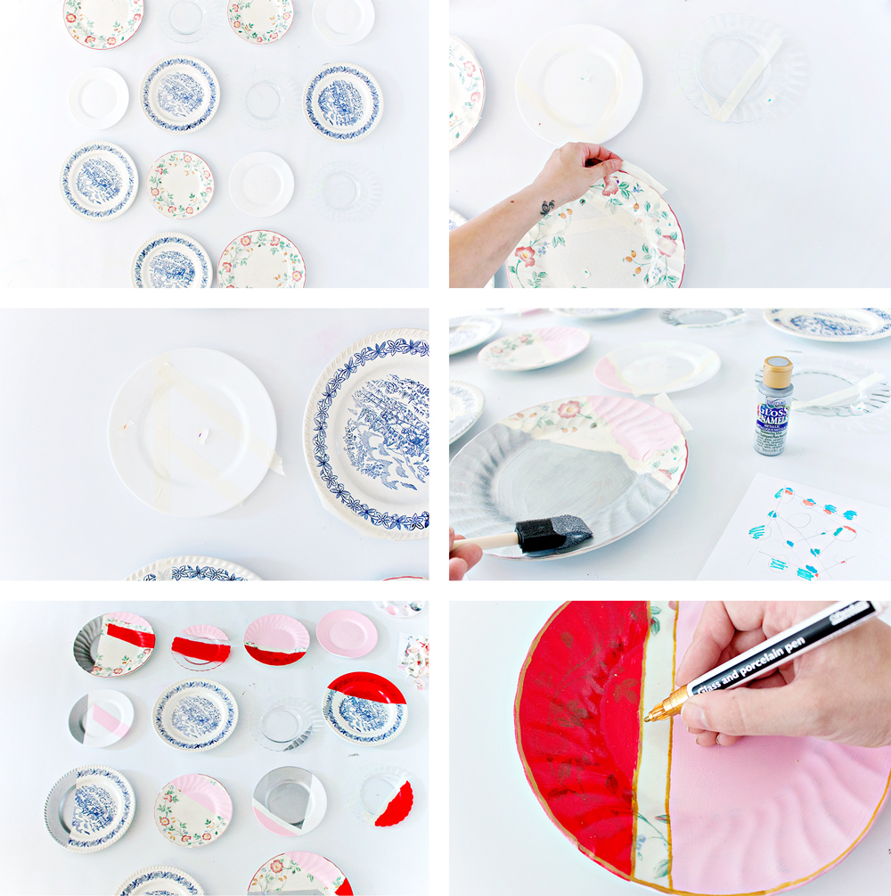 DIY  Painted Plates