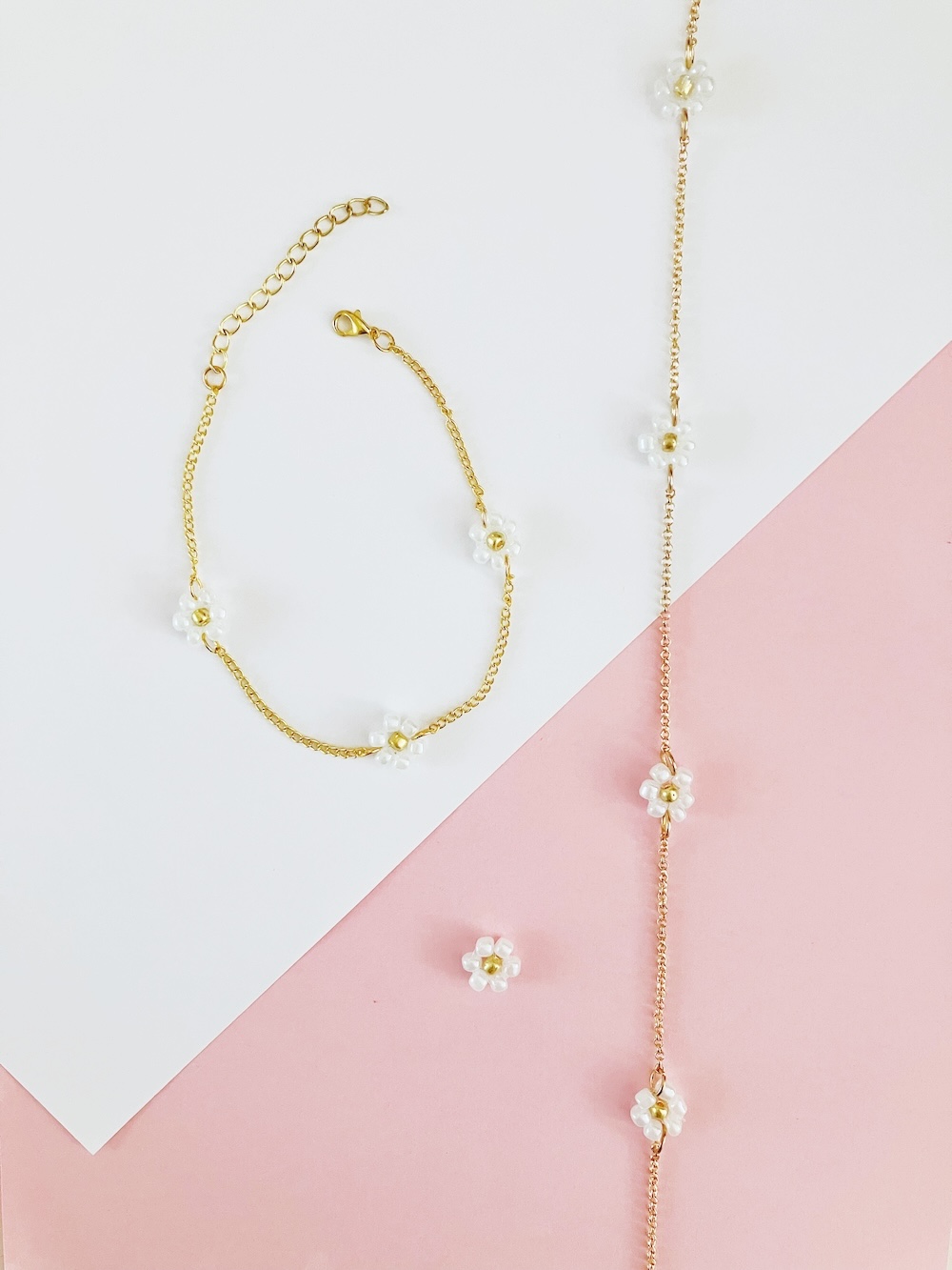 JEWELRY DIY | Beaded daisy flower for Necklaces, Earrings and Bracelets