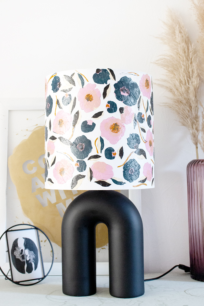 DIY Decoupage Lampshade